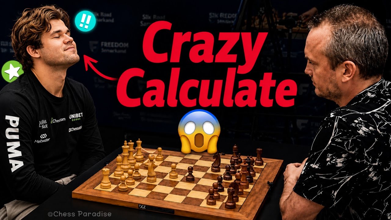 Absolutely Genius! Magnus Carlsen's Crazy Calculation Will Blow Your Mind! 