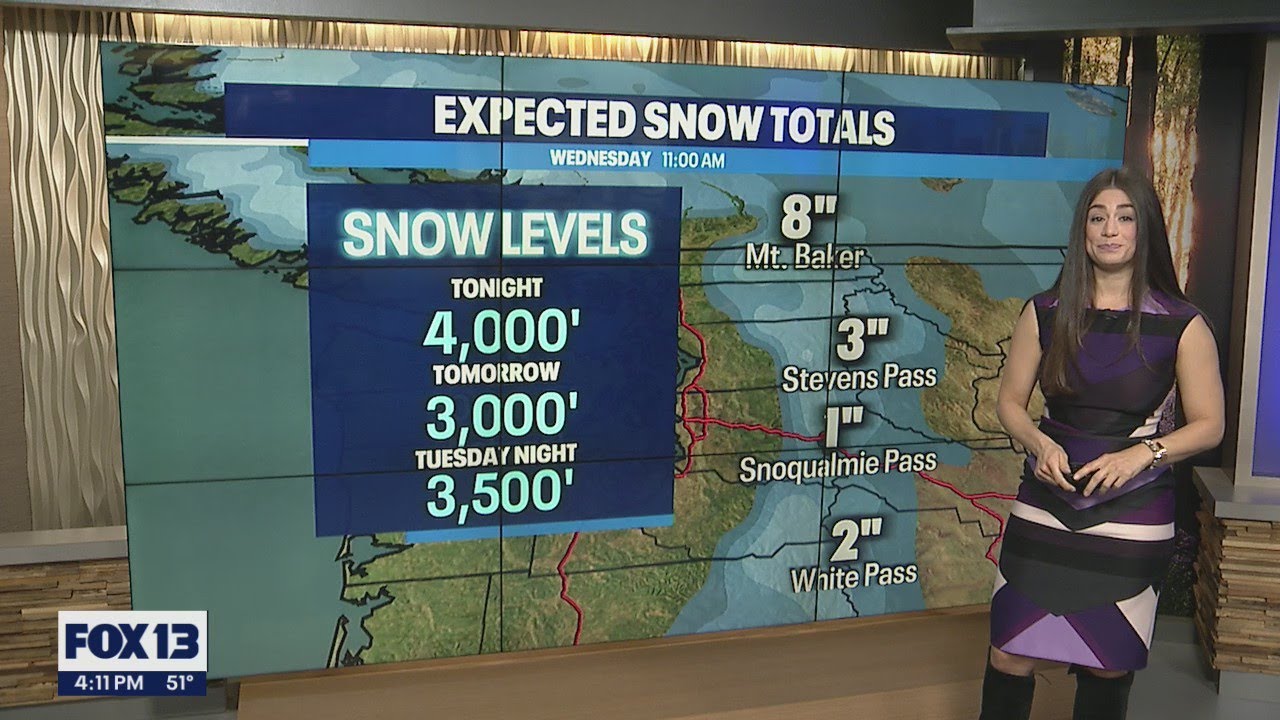 Mountain passes expected to see some snow this week | FOX 13 Seattle ...