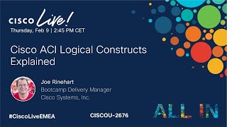 Cisco ACI Logical Constructs Explained