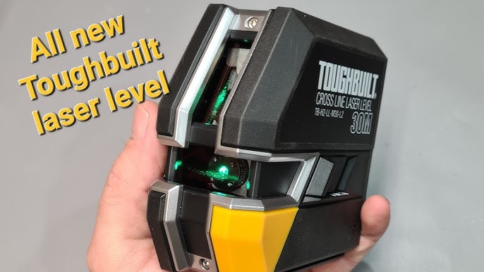 ToughBuilt® 30-ft Green Beam Self-Leveling Cross-Line Laser Level