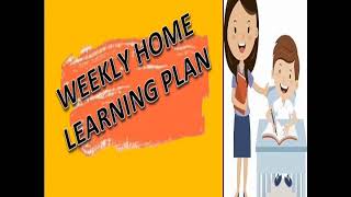 Weekly Home Learning Plan