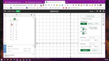 Quadratic Regression on Desmos Part 1
