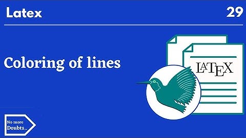 line colors in latex