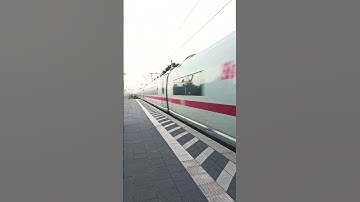 German ICE Train at Full Throttle 🚄💨 INSANE SPEED! #germany #highlights #train