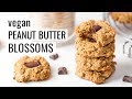 HEALTHY PEANUT BUTTER BLOSSOMS | high protein &amp; vegan | #COOKIEWEEK