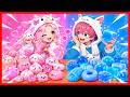 TIM PINK SQUISHY ASMR VS TIM BIRU SQUISHY ASMR !! Feat @sapipurba Roblox