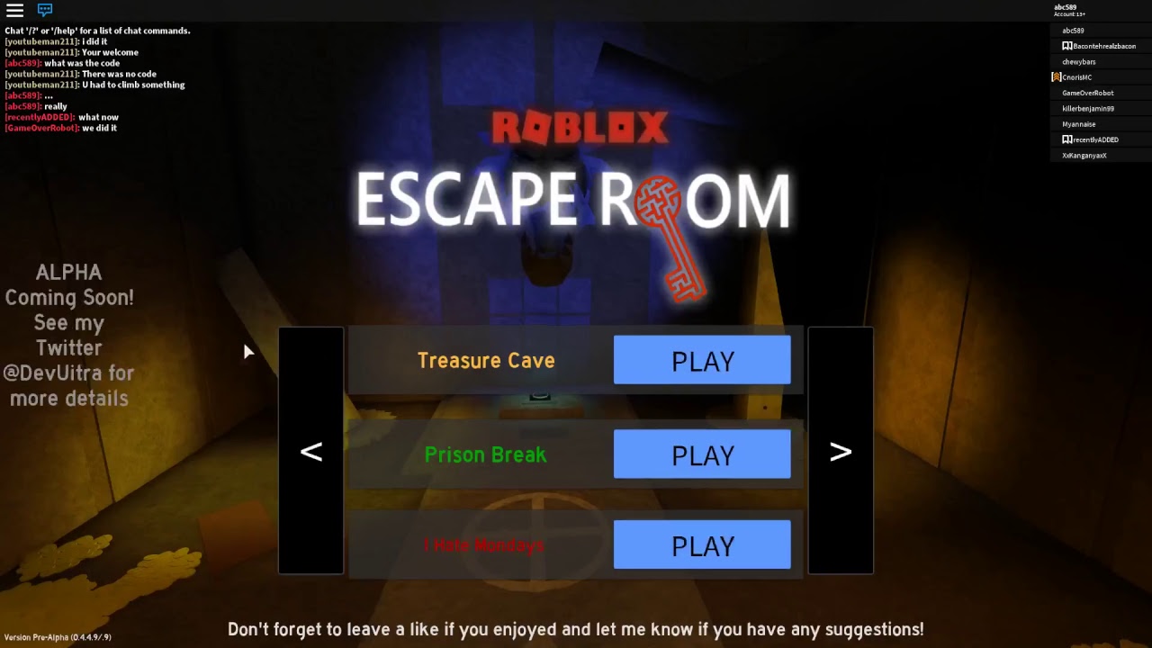 Roblox Jailbreak Escape Room And More - 