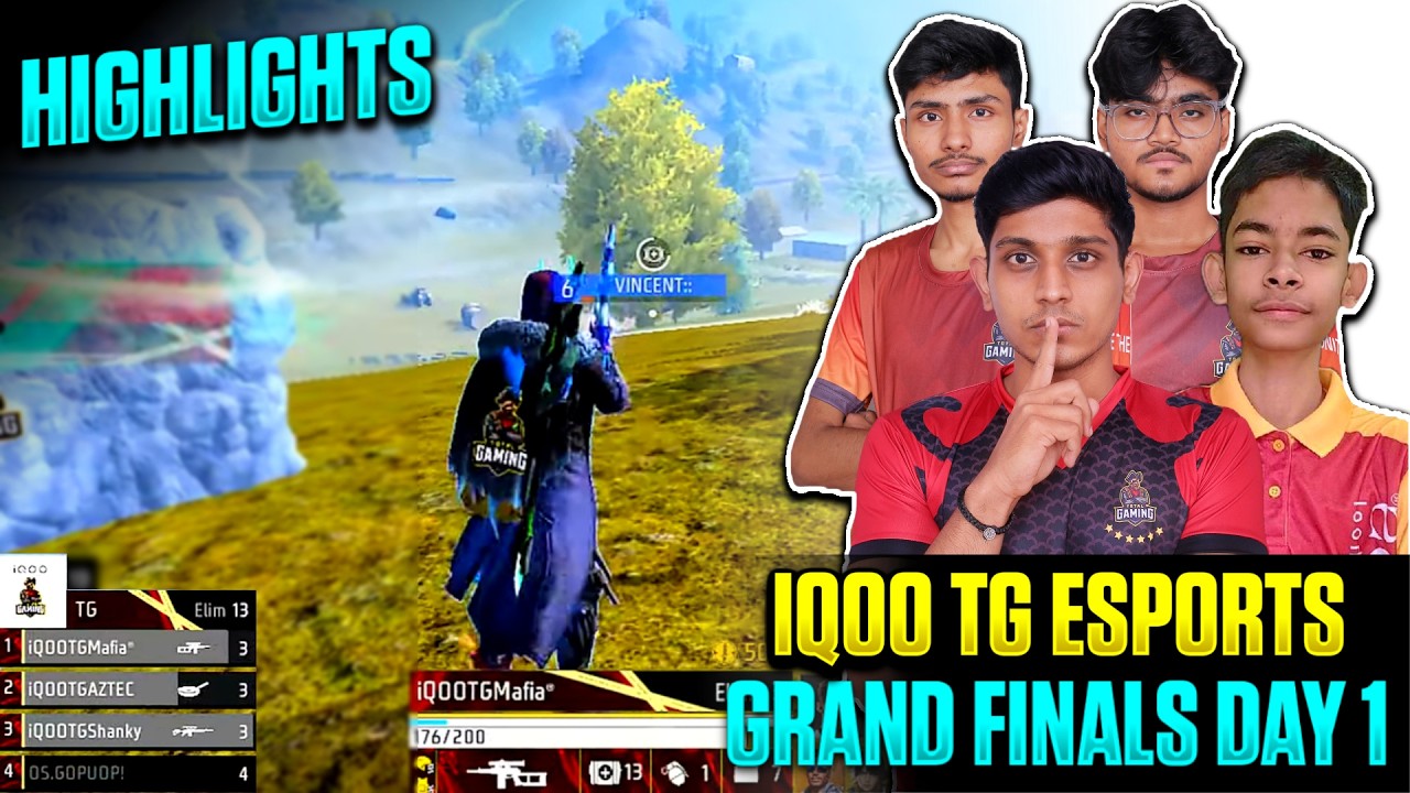 IQOO TOTAL GAMING ESPORTS | PRG GAMING GRAND FINALS DAY 1 HIGHLIGHTS | MAFIA ,AZTEC ,SHANKY ,GOPUOP