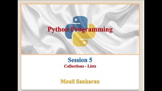 Session 5 - Lists in Python