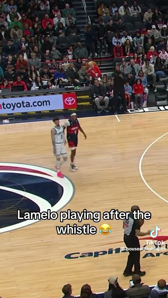 Playing after the whistle ? #hoodnews #lameloball #hornets #basketball #lol #omg #how #wow #sports