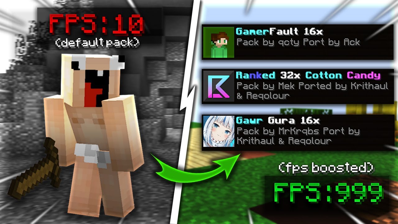 TOP 3 BEST MCPE PVP TEXTURE PACKS *FPS BOOST* (1.17+) #3 - YouTube