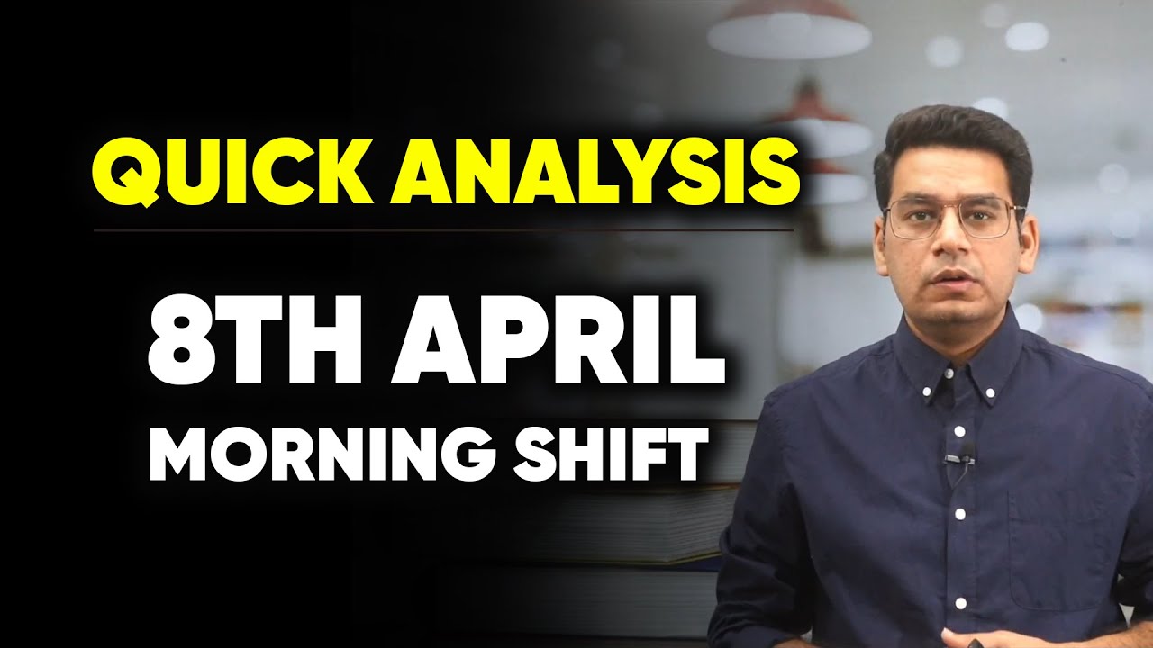 JEE Main (April) 2023 | 8th April Morning Shift Analysis in 60seconds | MathonGo | Anup Sir