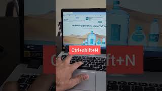 Open private incognito tab in Chrome Browser using this keyboard shortcut