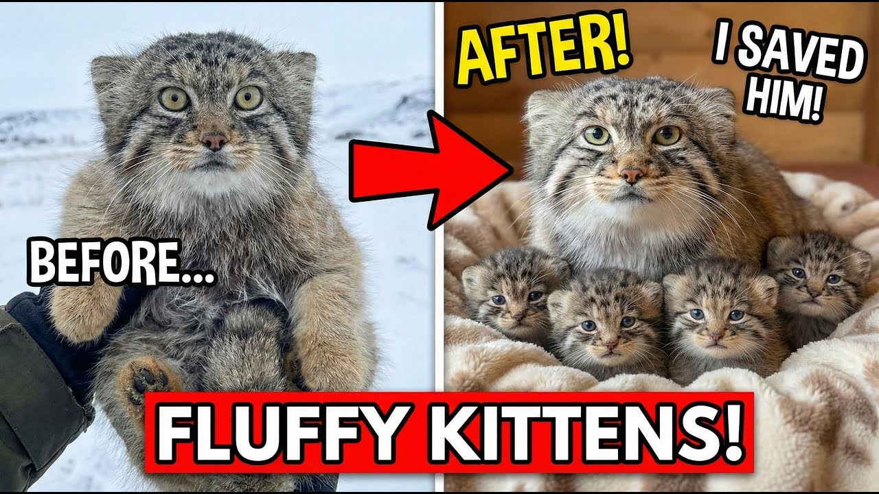 I Saved ONE Dying Manul… He Came Back with  Fluffy Kittens! 😱🦁