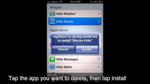 Delete apple apps NO JAILBREAK