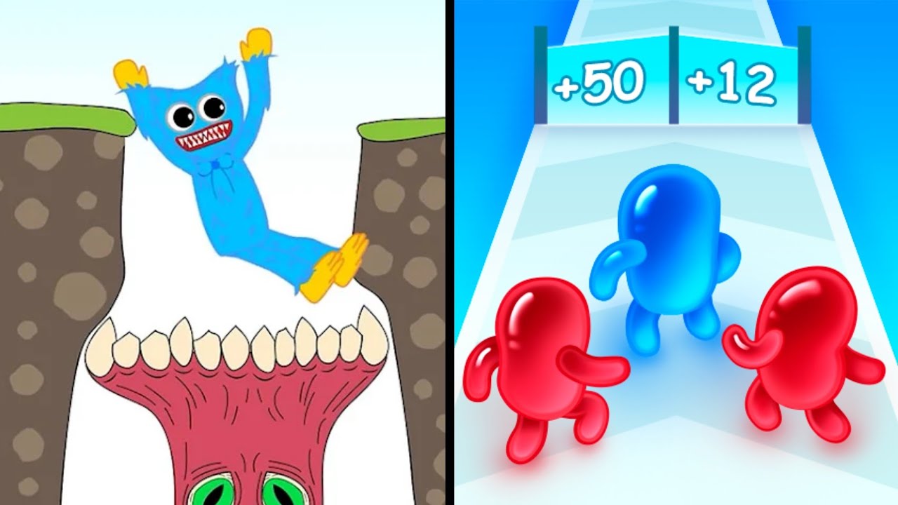 Hugy's Animated Story Vs Join Blob Clash 🤯🐸🐺😈 Max All Levels Android iOS Gameplay Ep 213