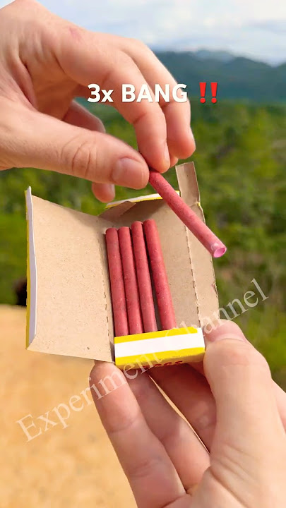 INCREDIBLY STRANGE FIREWORK Cracker #shorts #firecracker #firework #trick #lifehack