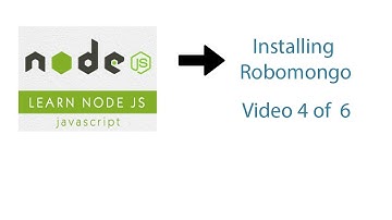 how to easily install robomongo for node js