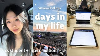 week in my life as a CS student + intern ☀️ | summer edition