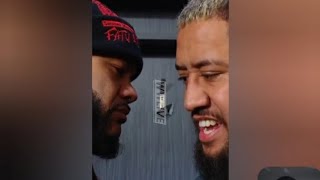 Jacob Fatu tells Solo Sikoa that Roman Reigns want him back home backstage on WWE SMACKDOWN 