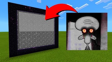 How To Make A Portal To The Cursed Squidward Dimension in Minecraft!
