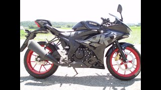 お買い上げありがとうございました２２Ｇｓｘｒ１２５Ａｂｓ国内正規モデル　無転倒ワンオーナー中古車の外観エンジン音　兵庫県三田市オートショップＫｏｕｋｓ