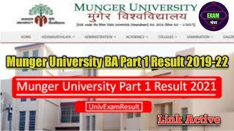 munger university BA part 1 result Kaise dekhe, munger university arts part 1 result, muartsresults,