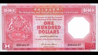 Banknotes hong kong & shanghai banking ...