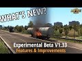 ETS2 v1.33 - What's New? [Experimental Beta] Rain Drops improved, Double flatbed, Physics