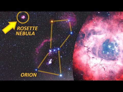 Rosetta Nebula Zooming In (NGC2237 + NGC2244) - रोज़ेट नेबुला