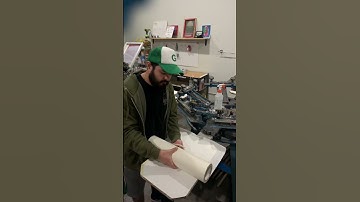 Changing out screen printing pallet tape fleece season