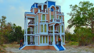 We Says Wow!! Building Creative Great Beautiful Modern 4-Story Mud Villa House Design In Forest by I AM BUILDER 22,567 views 1 month ago 23 minutes
