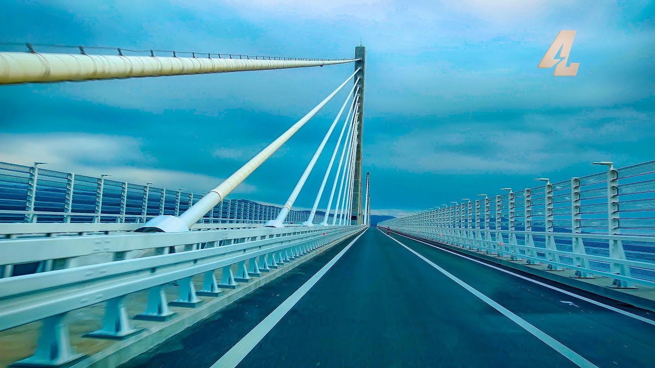 Pelješki most vožnja u oba smjera 2023.