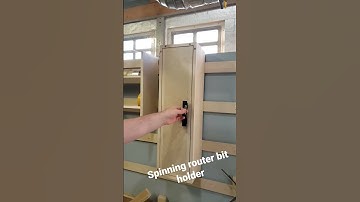 A Spinning Router Bit Cabinet!  #shorts