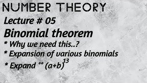 Lecture # 5  What is Binomial Theorem ,,easy explanation in urdu hindi.