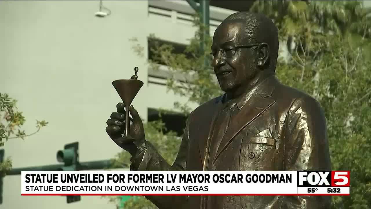 Statue unveiled to honor former Las Vegas Mayor Oscar Goodman YouTube
