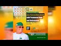 #Live:Commissioning of Solar Powered Water Scheme with Treatment Plant and Reticulation in Ini LGA