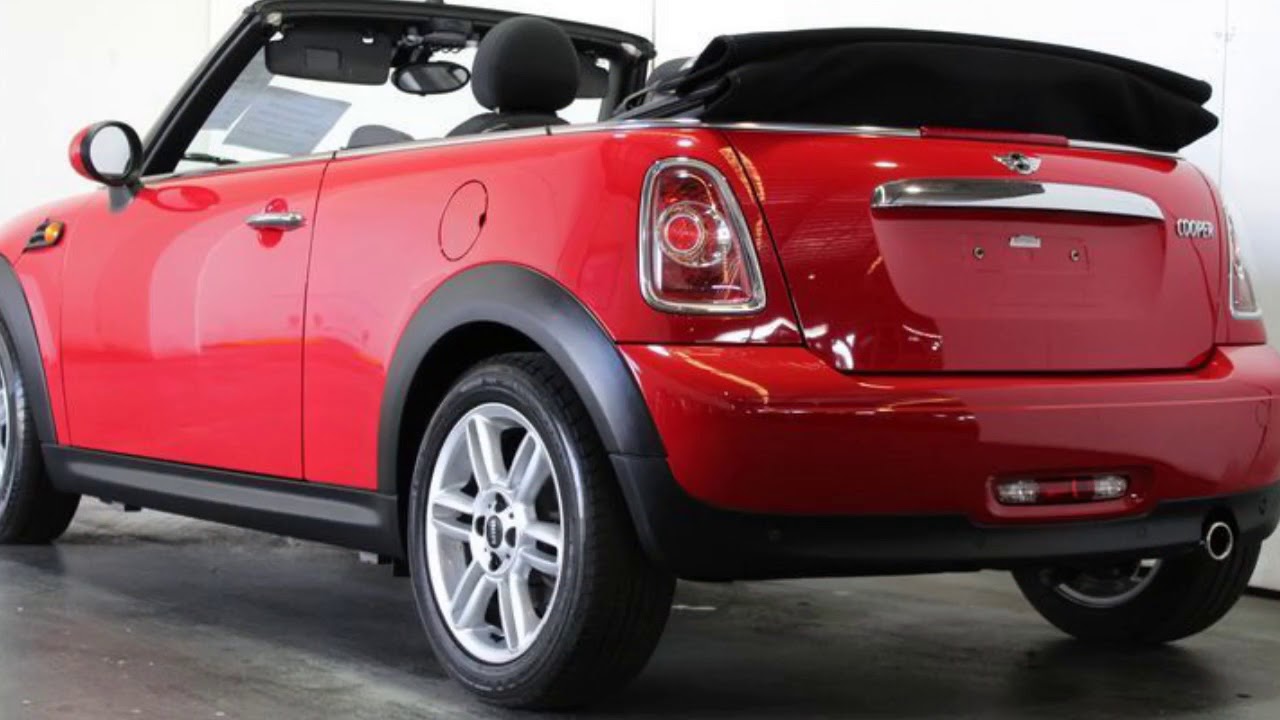 2011 Mini Cooper R57 MY12 Cabrio Red 6 Speed Automatic Convertible ...