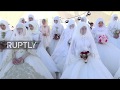 Russia: Mass weddings take place in Grozny to mark the city’s 199th anniversary