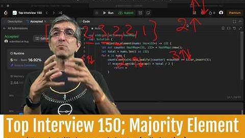 Top Algorithm Interview Questions Fully Explained: Find the Majority Element in a list