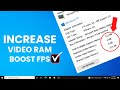 How to Increase VIDEO RAM GRAPHICS Without Any Software | BOOST FPS | INCREASE PC PERFORMANCE