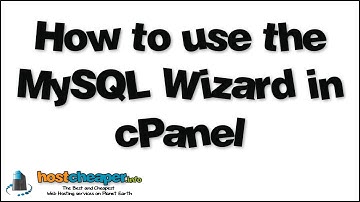 How to use the MySQL Wizard in cPanel