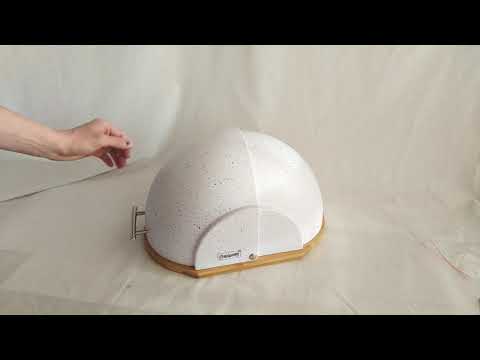 Хлебница Maestro MR 1678G White - белая в черную точку, распаковка, обзор, сборка модели Хлебница Maestro MR 1678G White - белая в черную точку, распаковка, обзор, сборка модели