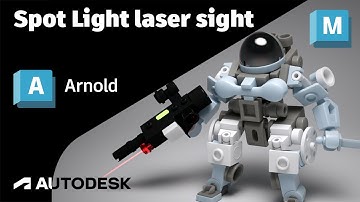 Arnold Tutorial - Spot Light laser sight in Maya (GPU)