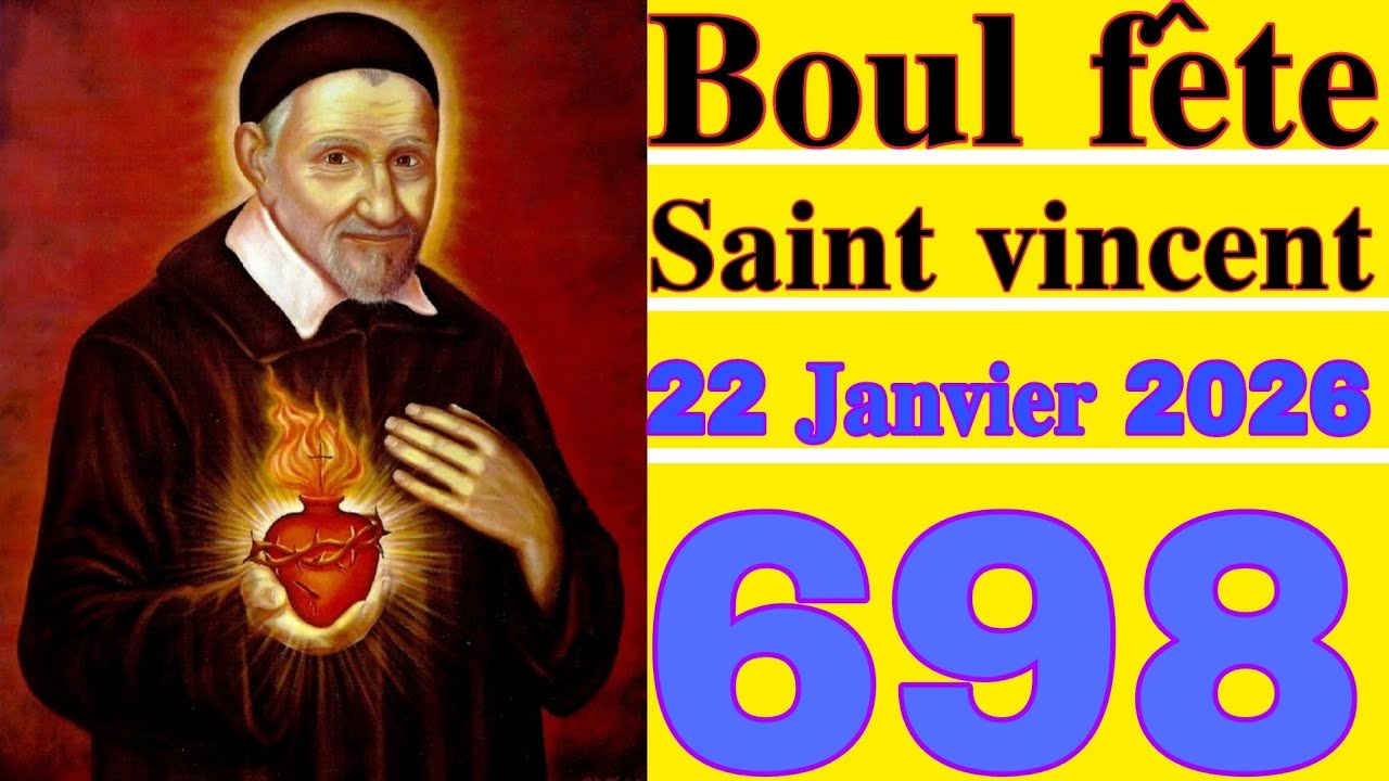 Boul fête saint Vincent 22 Janvier 2026 kipaka pa soti ak tout Mariage+lotto4 