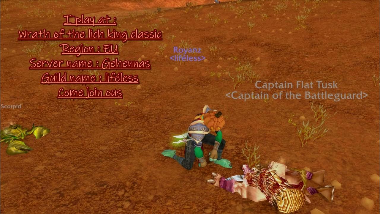 Level 1 Twink Vs Lvl 11 Rare Elite Captain Flat Tusk [4K] liféless