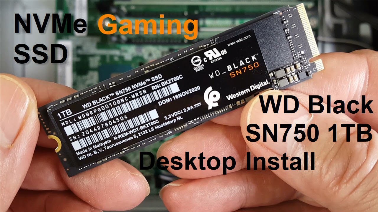 Wd Black Sn750 Ssd Installation 1tb How To Install M 2 Ssd Nvme Gaming Youtube