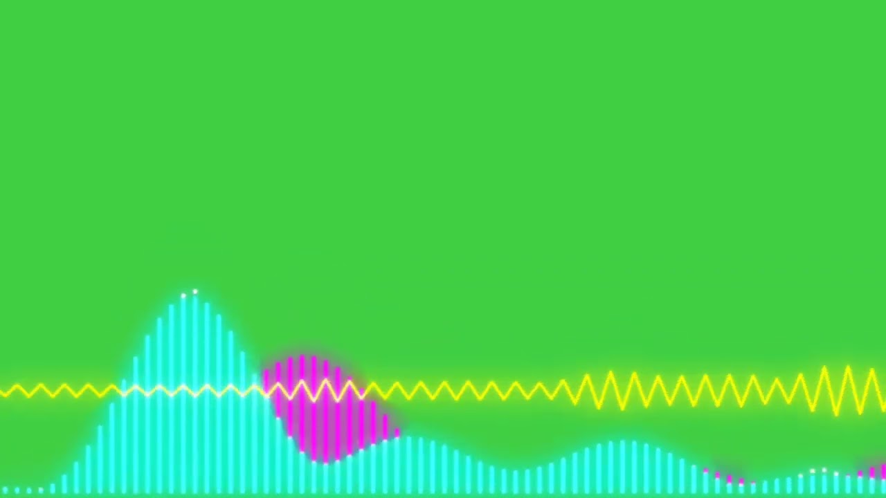 Green screen  Visualizer Template Audio Spectrum Green Screen King