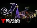 El Cerro de Monserrate, en Bogotá, ya luce su tradicional iluminación navideña | Noticias Telemundo