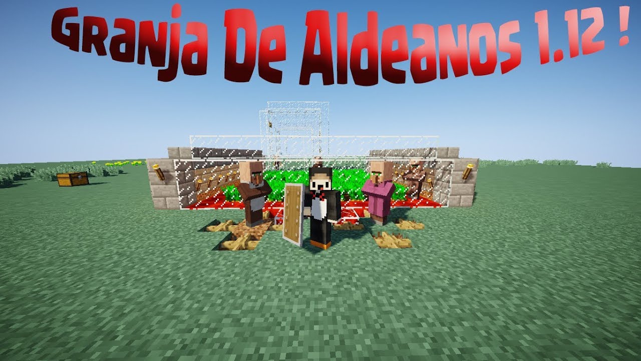 COMO HACER UNA GRANJA DE ALDEANOS 1.12 | Minecraft - YouTube
